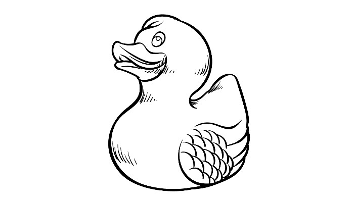 How to draw a Rubber Duck
