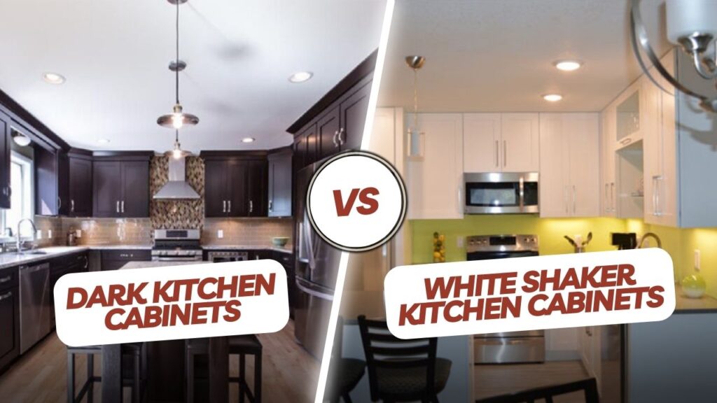 Dark vs. White Shaker Kitchen Cabinets