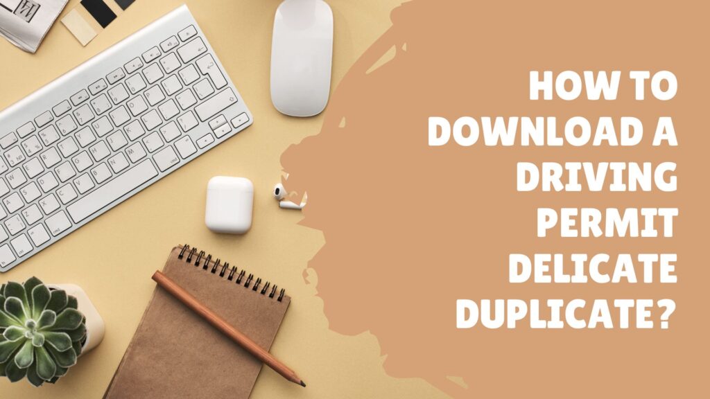 How to Download a Driving Permit Delicate Duplicate